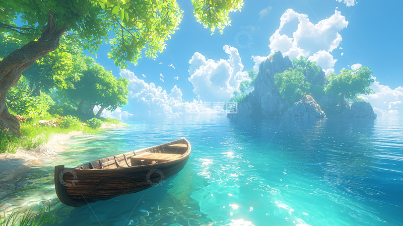 高清大图下载【趣麦麦图】阳光明媚的岛屿风光