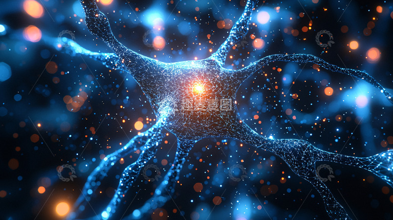 高清大图下载【趣麦麦图】蓝色粒子光晕