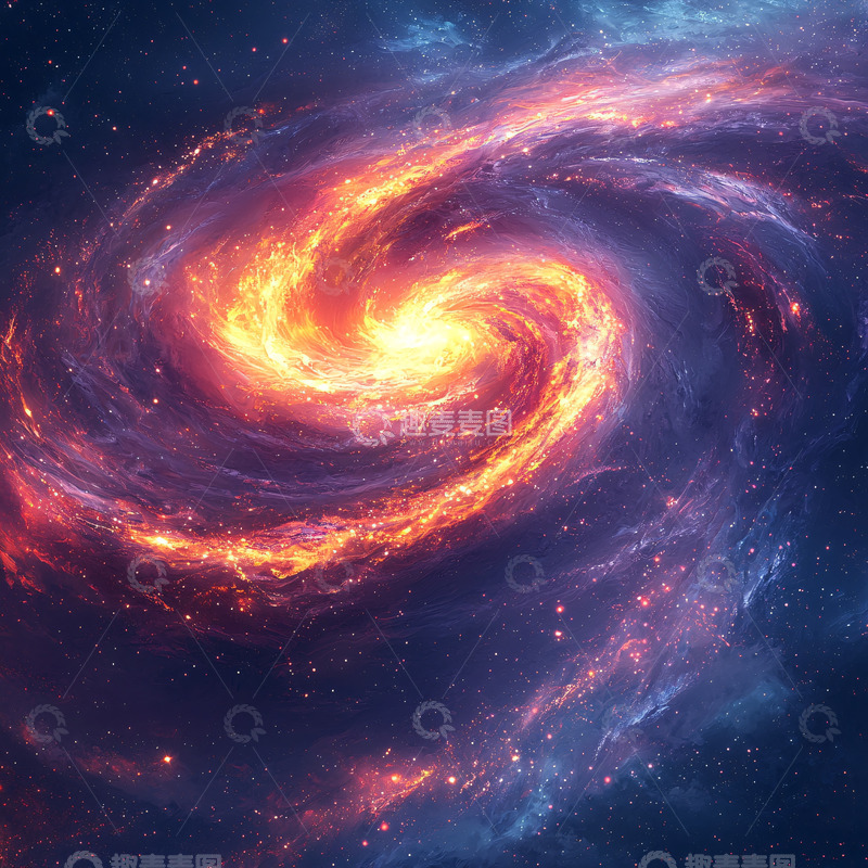 高清大图下载【趣麦麦图】绚丽的漩涡星云