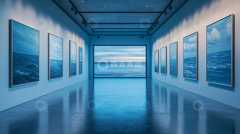 高清大图下载【趣麦麦图】海洋主题画廊展览