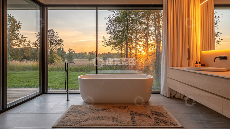 高清大图下载【趣麦麦图】室内浴缸高清图片