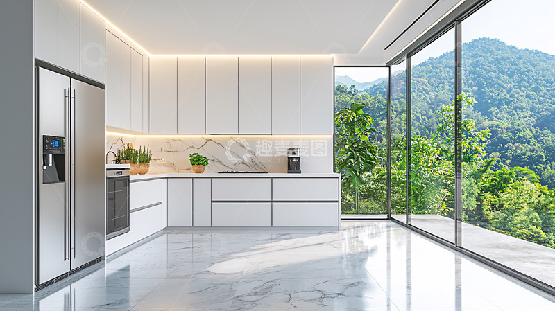 高清大图下载【趣麦麦图】现代简约厨房