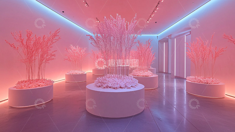 高清大图下载【趣麦麦图】粉色主题休息室