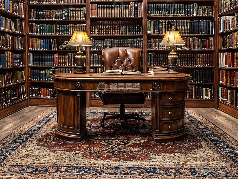 高清大图下载【趣麦麦图】书房场景高清图片