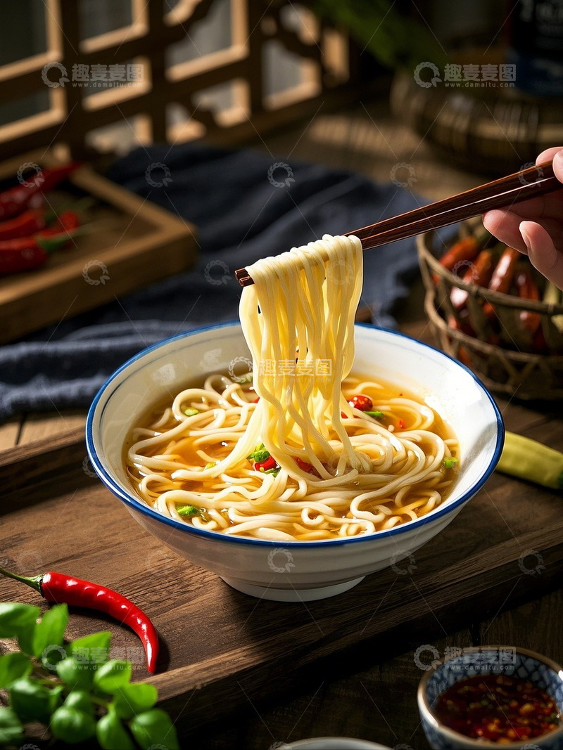 高清大图下载【趣麦麦图】拉面摄影图3