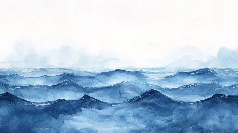 高清大图下载【趣麦麦图】平静蓝色海面