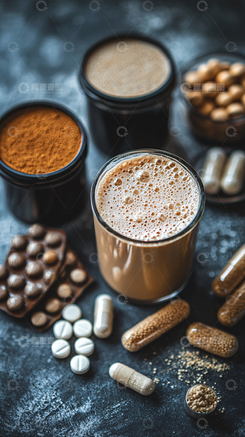 高清大图下载【趣麦麦图】营养补充剂产品静物