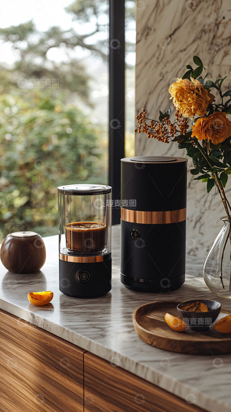 高清大图下载【趣麦麦图】咖啡机静物高清图片
