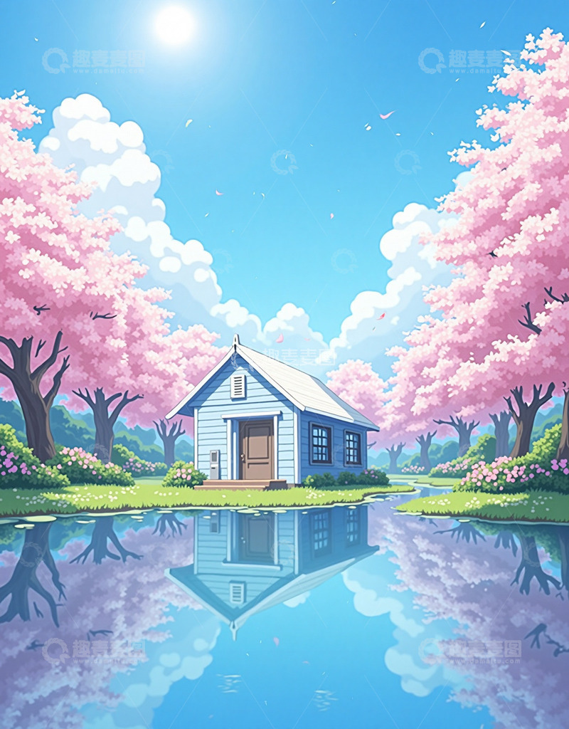 高清大图下载【趣麦麦图】梦幻如影小房子