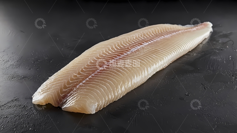 高清大图下载【趣麦麦图】一片均匀切好的生鱼片