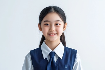 可爱的一位中学少女