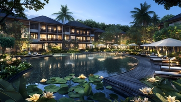 豪华观景池别墅