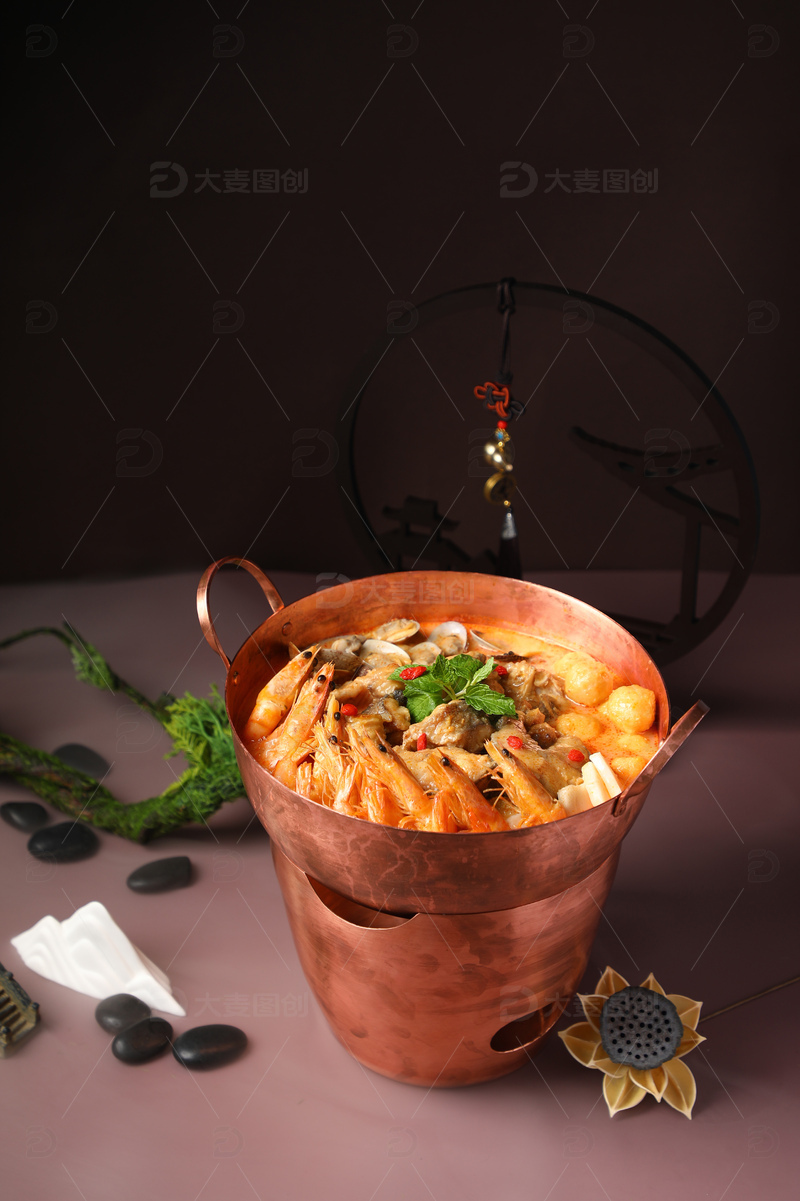 高清大图下载【趣麦麦图】冬阴功滋补鱼锅1