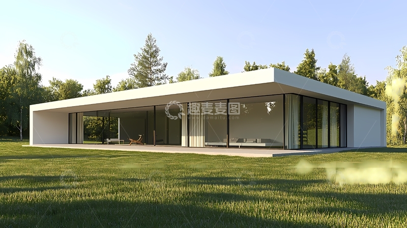 高清大图下载【趣麦麦图】现代简约别墅15