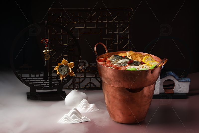 高清大图下载【趣麦麦图】熏香腊味鱼煲1