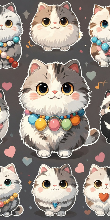 可爱的小猫球球