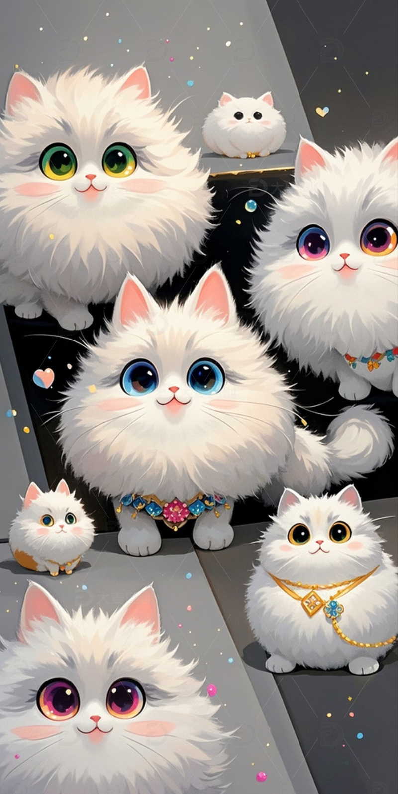 高清大图下载【趣麦麦图】可爱呆萌猫咪