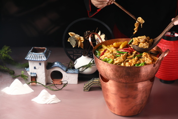 吃货鱼杂煲铜锅2