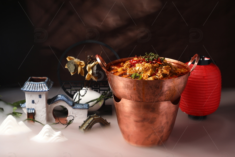 高清大图下载【趣麦麦图】吃货麻辣鱼杂煲2