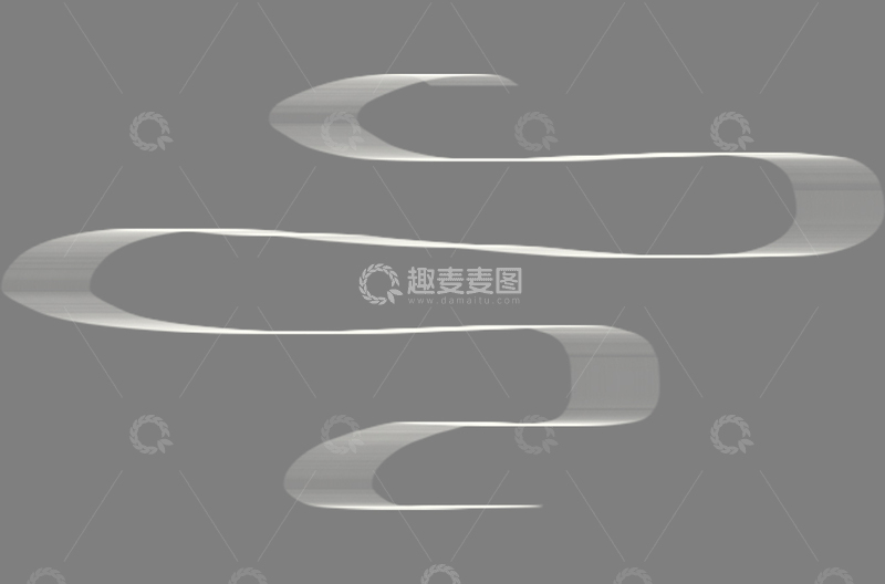 高清大图下载【趣麦麦图】手绘古风线条祥云免抠素材