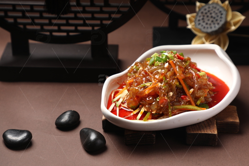 高清大图下载【趣麦麦图】香醋拌蛰皮凉菜2