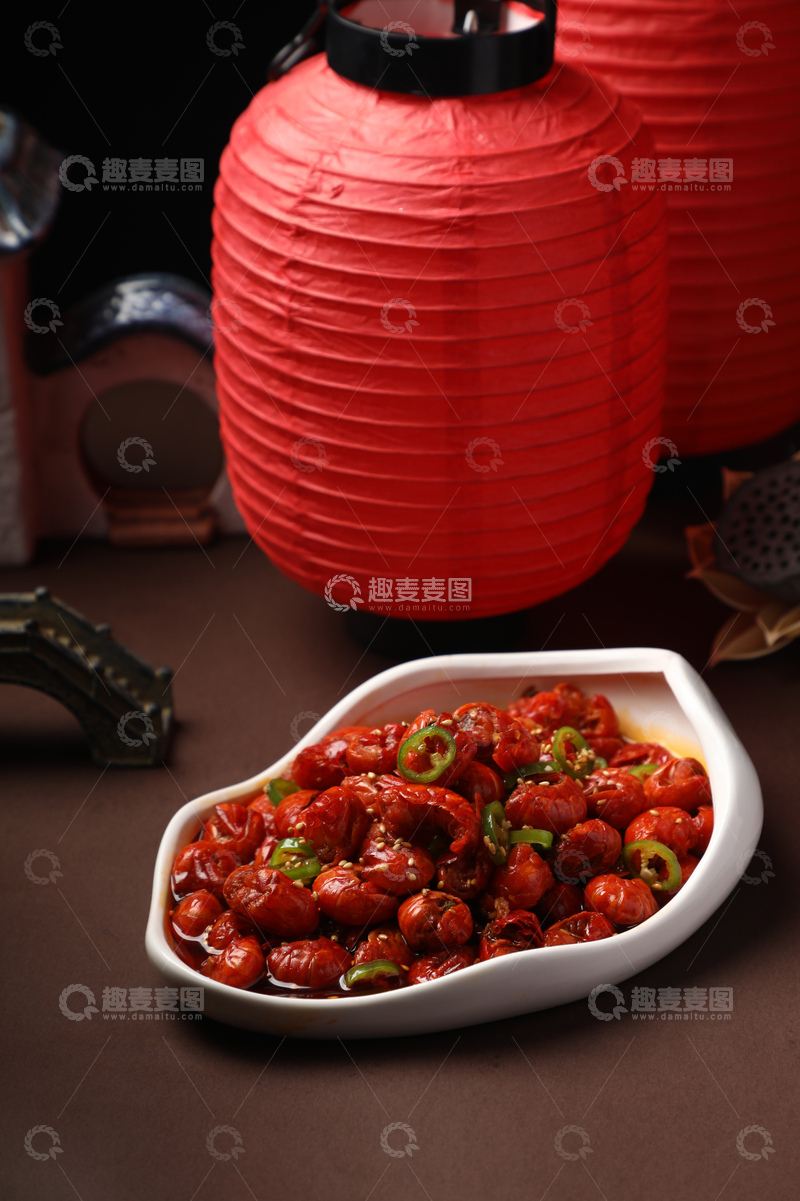 高清大图下载【趣麦麦图】麻辣龙虾尾凉菜