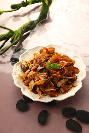 甜辣花蚬子凉拌花蚬子