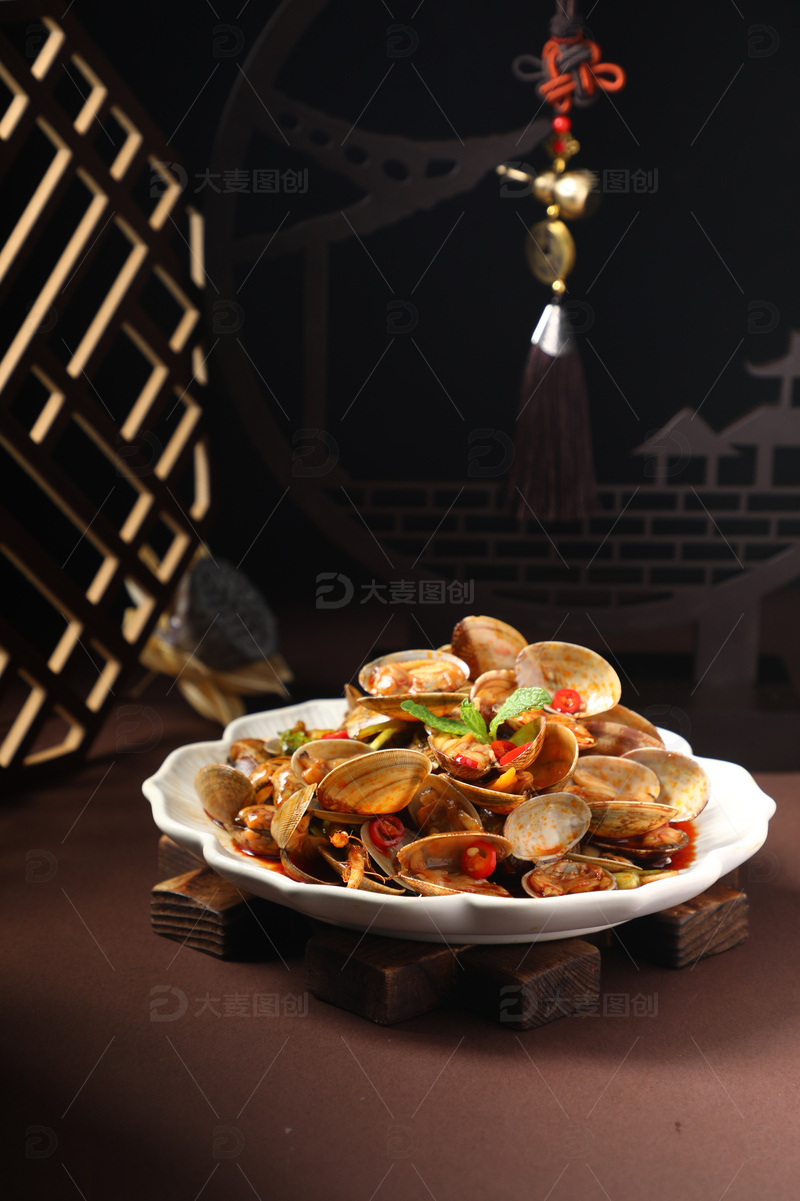 高清大图下载【趣麦麦图】甜辣花蚬子凉拌花蚬子6