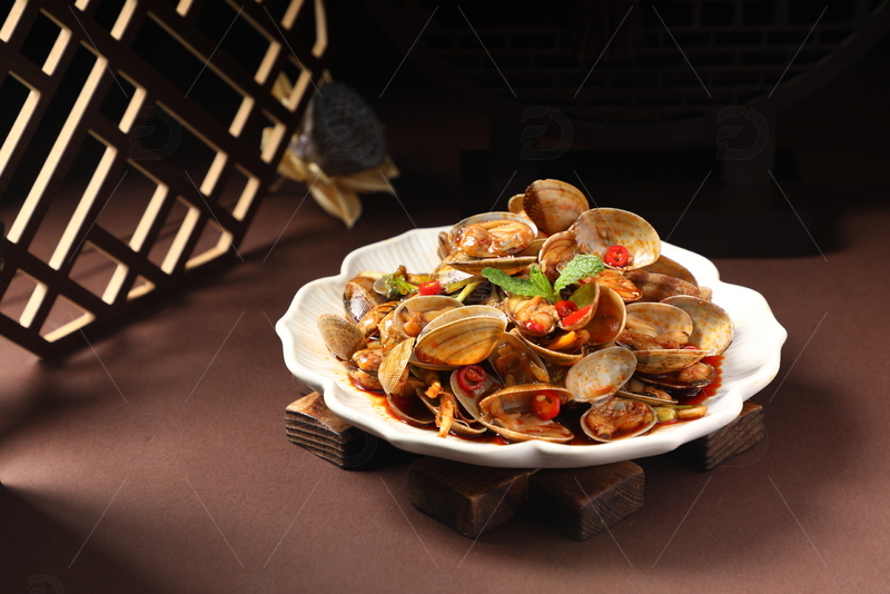 高清大图下载【趣麦麦图】甜辣花蚬子凉拌花蚬子4