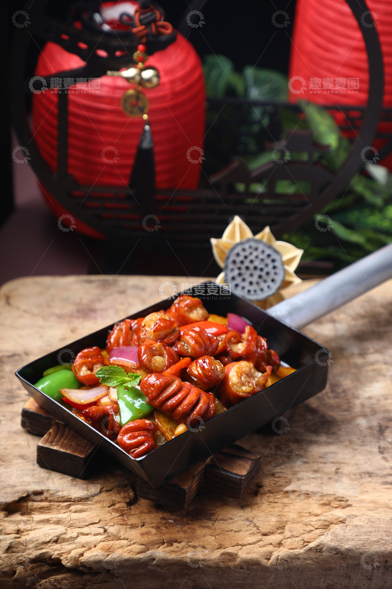 高清大图下载【趣麦麦图】肥肠炒土豆片2