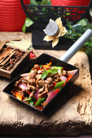 什锦鸡杂炒鸡杂1