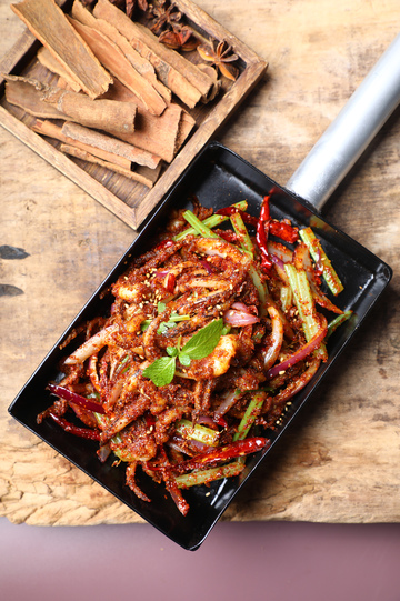 孜然鱿鱼爪戳子肉1