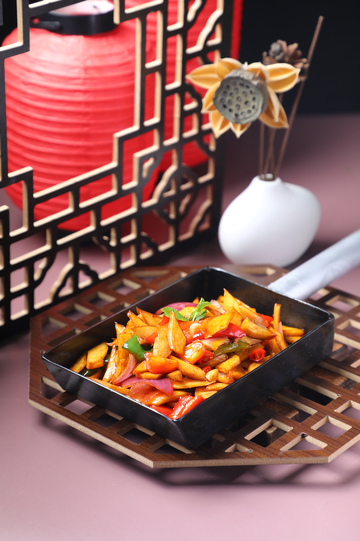 焖烧杏鲍菇铁盘2