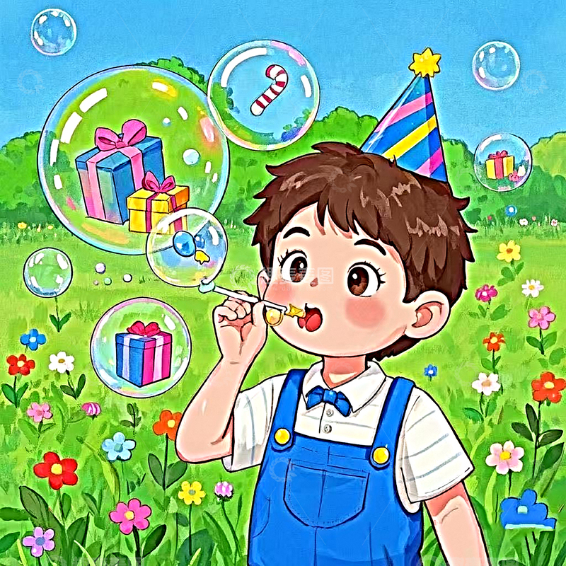 高清大图下载【趣麦麦图】生日礼物的快乐一天