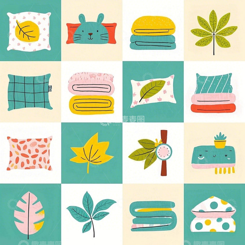 高清大图下载【趣麦麦图】元素设计背景图