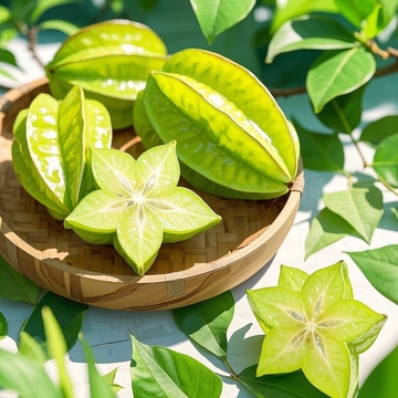 新鲜杨桃素材图