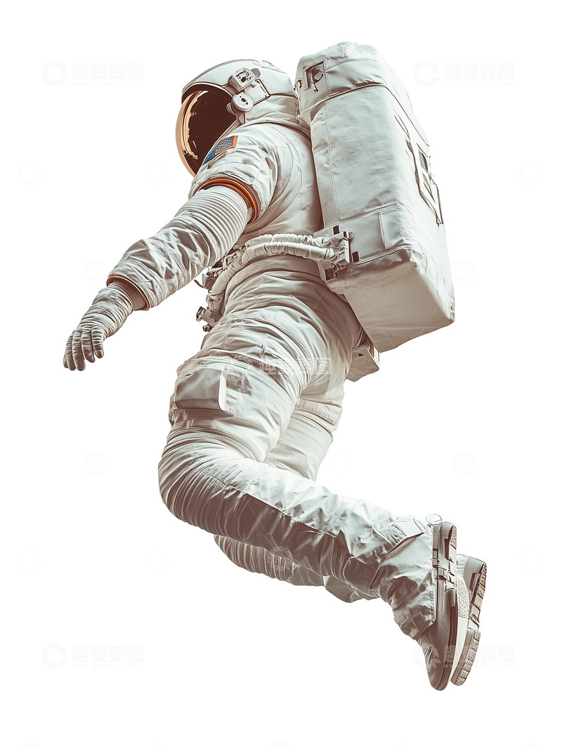 高清大图下载【趣麦麦图】宇航员的太空跳跃摄影图