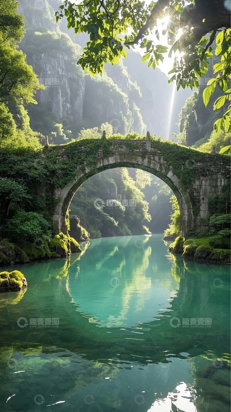 高清大图下载【趣麦麦图】拱桥自然风光摄影