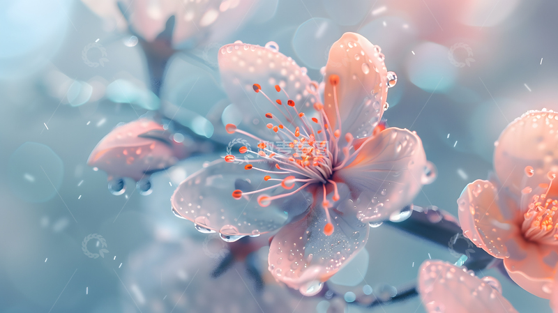 高清大图下载【趣麦麦图】AIGC-桃花2