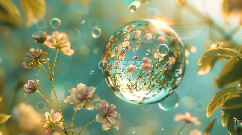 高清大图下载【趣麦麦图】AIGC-水滴