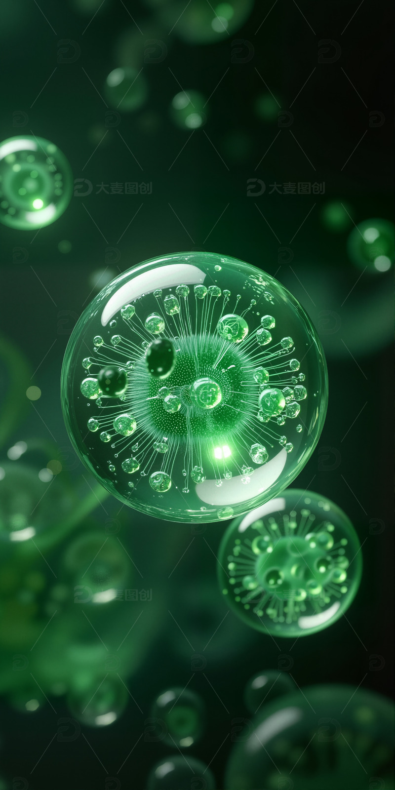 高清大图下载【趣麦麦图】医疗细胞 美容细胞100
