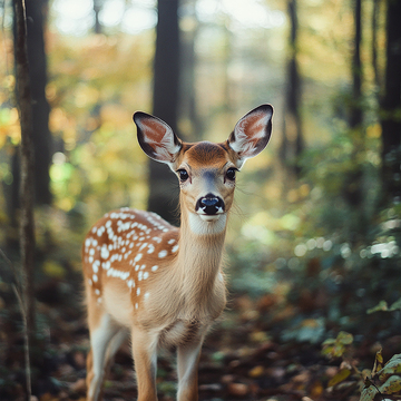 林间小鹿的静谧时光