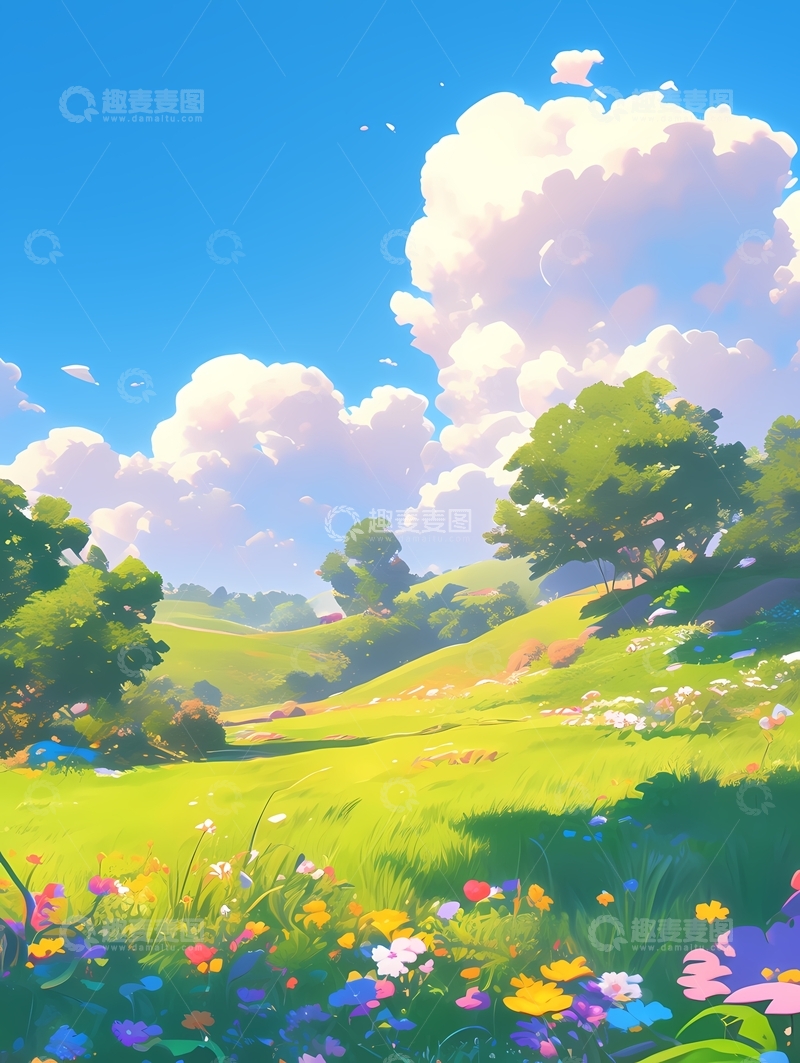 高清大图下载【趣麦麦图】春天皮克斯卡通风格3