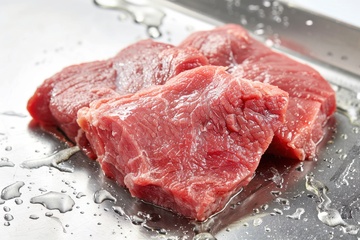 新鲜的大块瘦肉