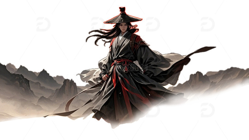 海报素材，个性壁纸素材，武侠风素材