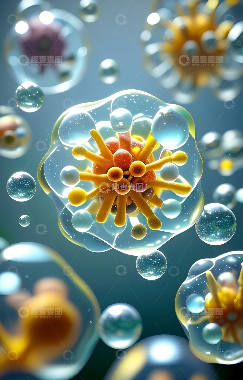 高清大图下载【趣麦麦图】医疗细胞 美容细胞44
