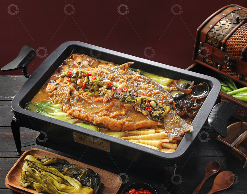 高清大图下载【趣麦麦图】老坛酸菜烤鱼1