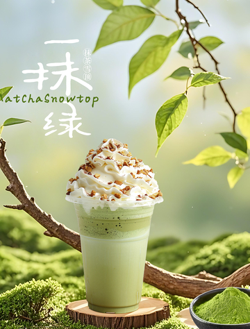 春季奶茶海报