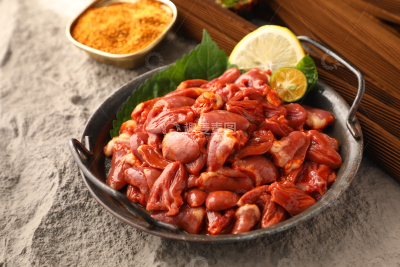 高清大图下载【趣麦麦图】椒辣鸡心煎肉