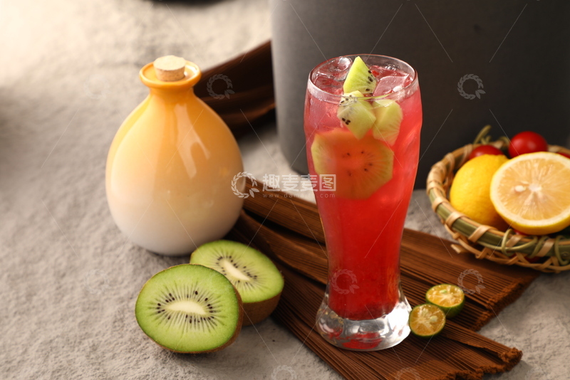 高清大图下载【趣麦麦图】-树莓梨汁饮品